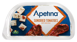 Apetina® White cheese cubes in oil Sundried Tomatoes 100 g