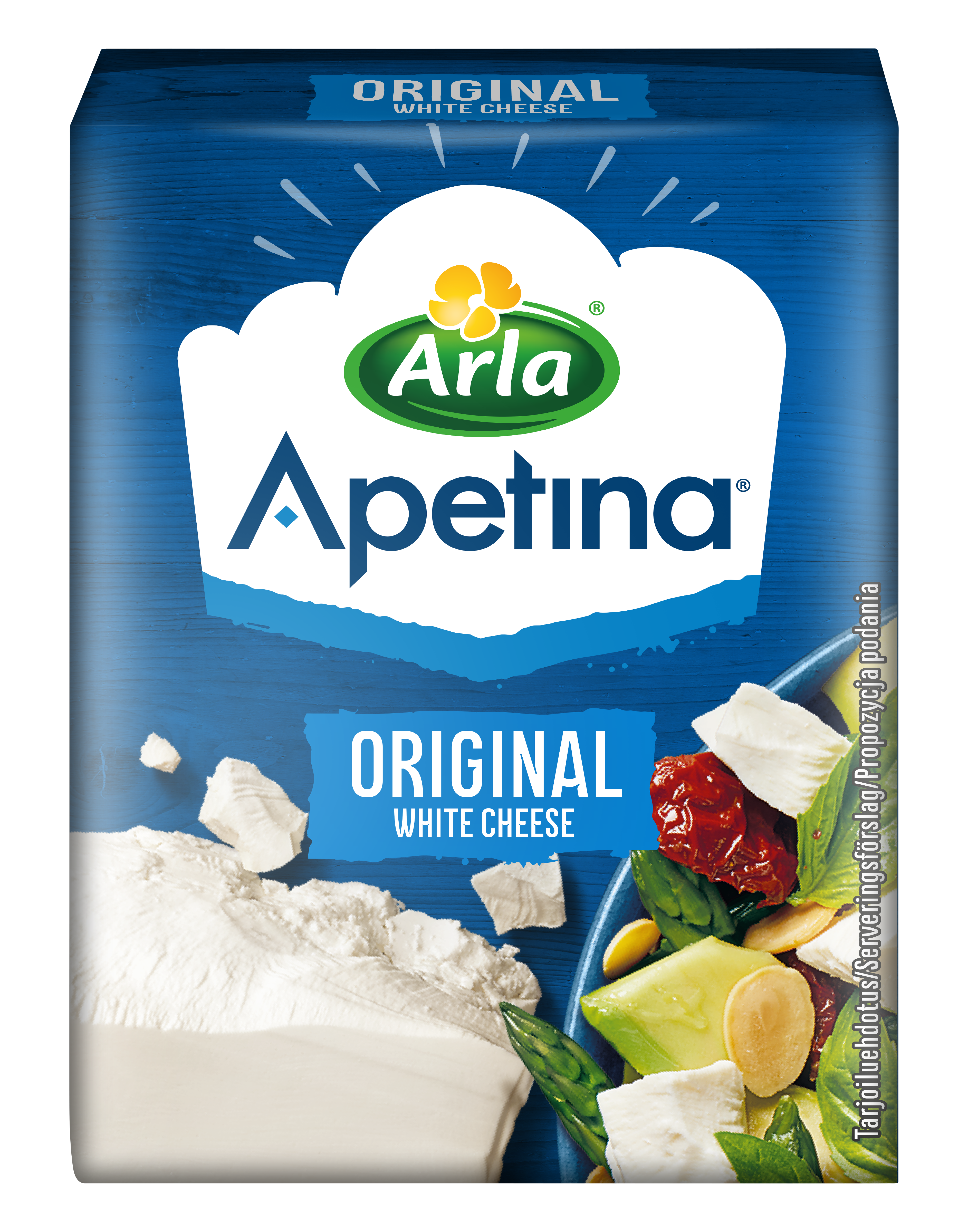 Apetina® Original White Cheese 200g forbedrer de intensive smakene i suppen. Den kremete konsistensen kompletterer de sprø grønnsakene.